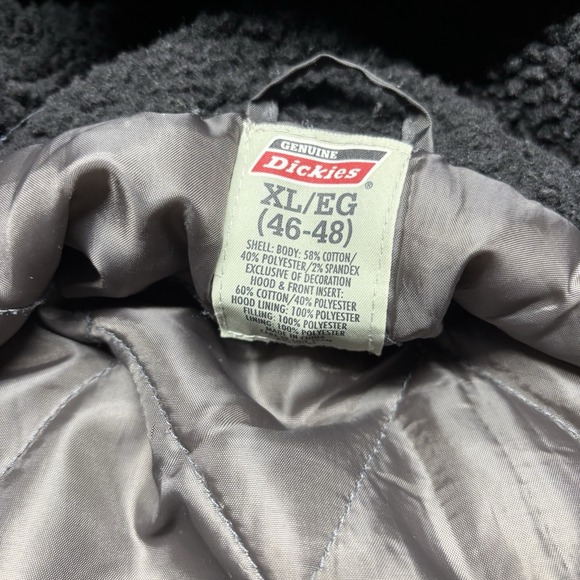 Dickies Water Repellant Duck Hooded Shirt Jacket Mens XL Slate Gray - Picture 5 of 8